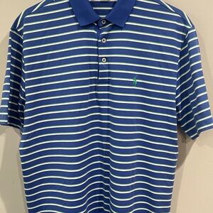 Ralph Lauren Navy and White Striped Polo